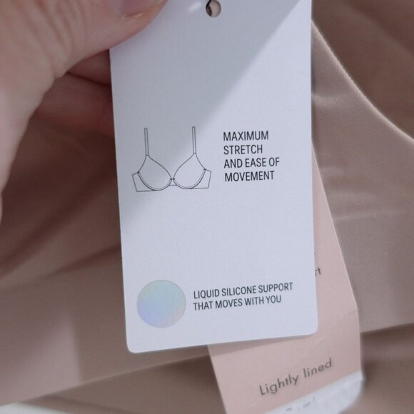 NEW Calvin Klein Liquid Touch Lightly Lined Demi Bra Bralette Size 38C Tan - Picture 9 of 10